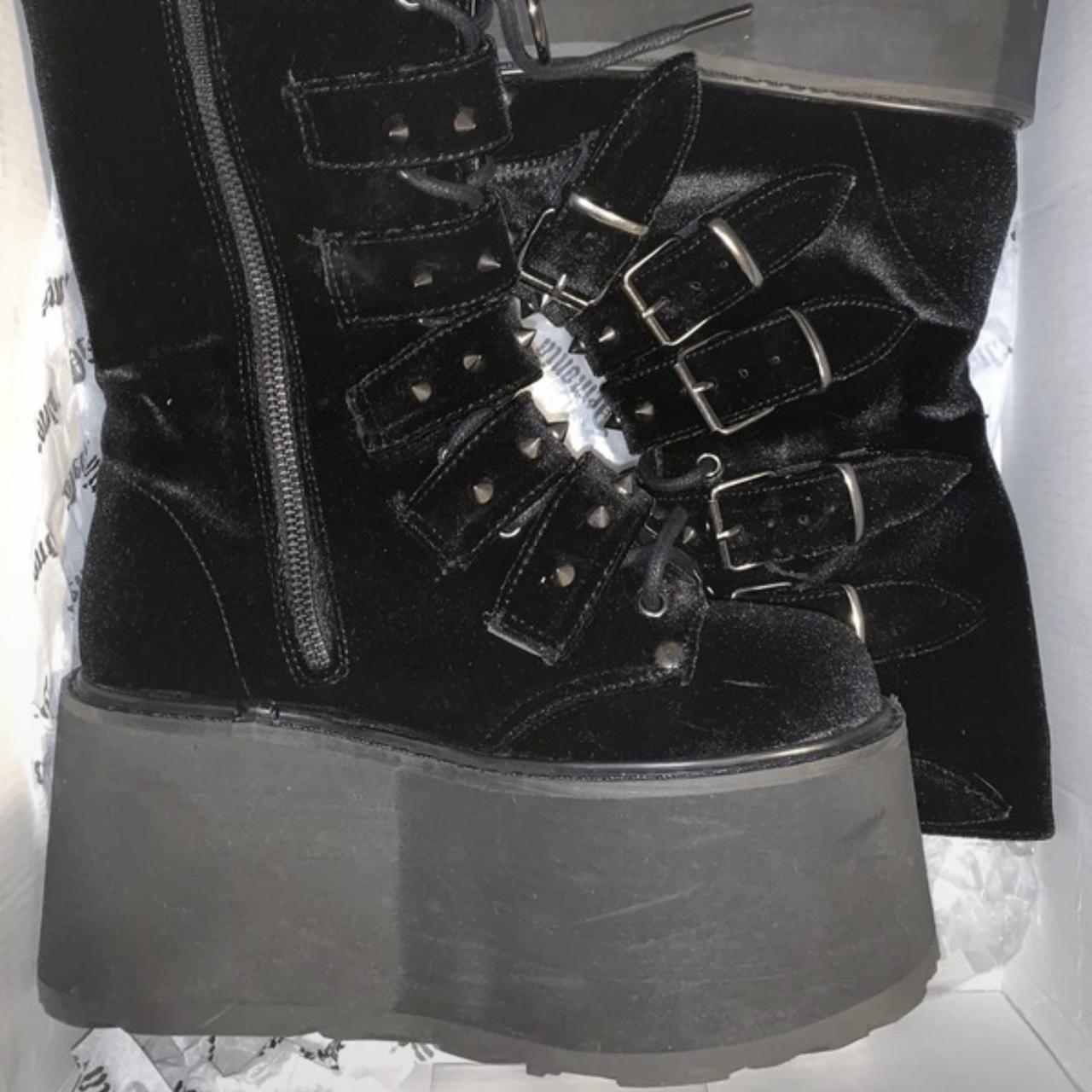 Demonia Damned 225 Gothic Platform Boots Size 3 Depop