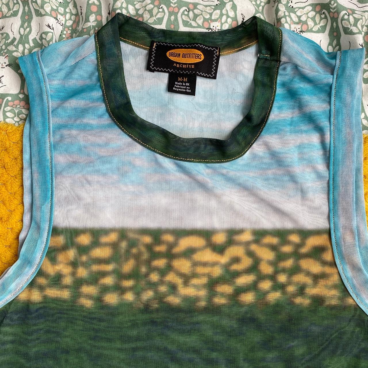 Urban Outfitters mesh landscape tank top vest only... Depop