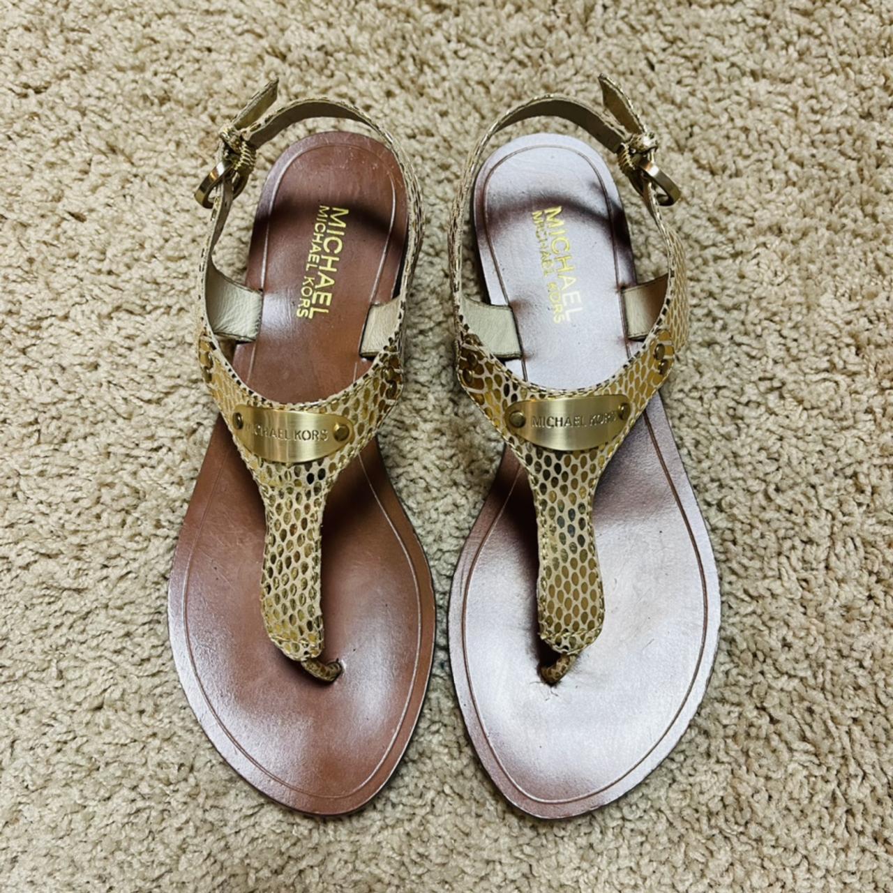 michael kors snakeskin flats