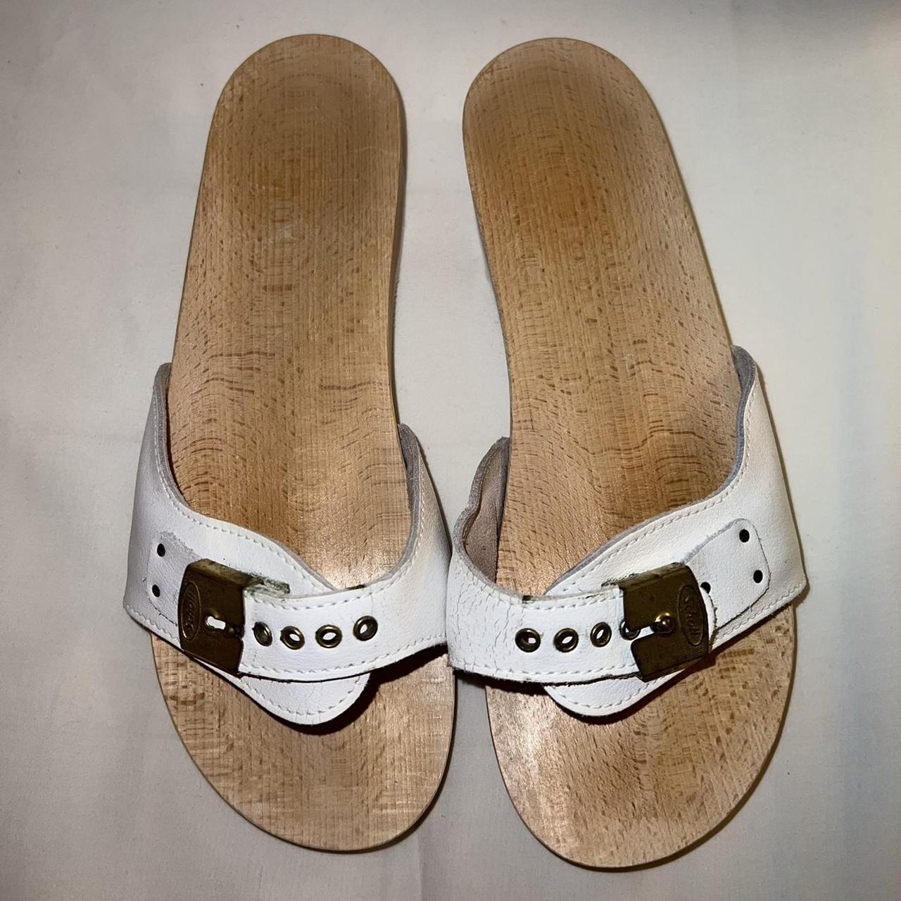 Dr. Scholl's Women's White Sandals | Depop