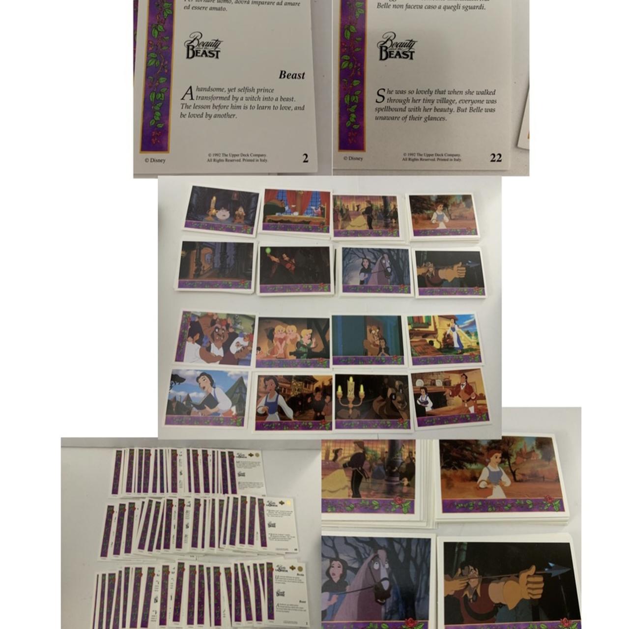 Disney BEAUTY AND THE BEAST Trading Cards 1992 Upper... - Depop