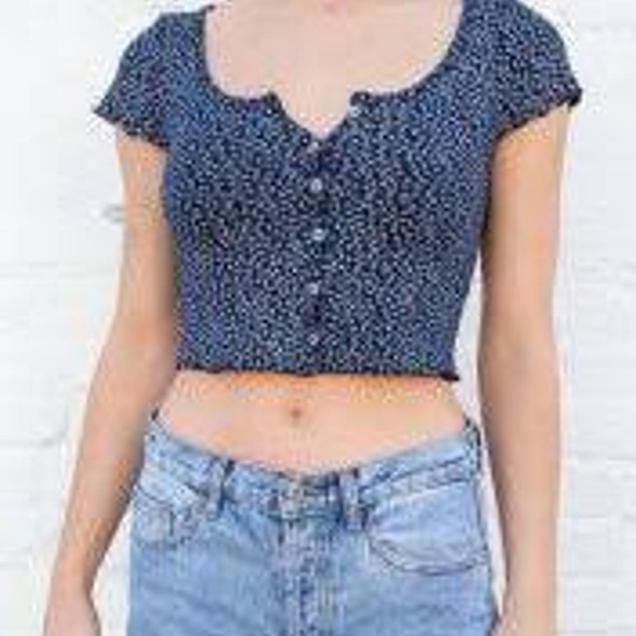  Brandy Melville floral Zelly ruffle top bundle Depop