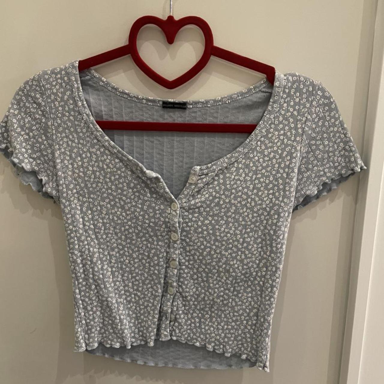  Brandy Melville floral Zelly ruffle top bundle Depop