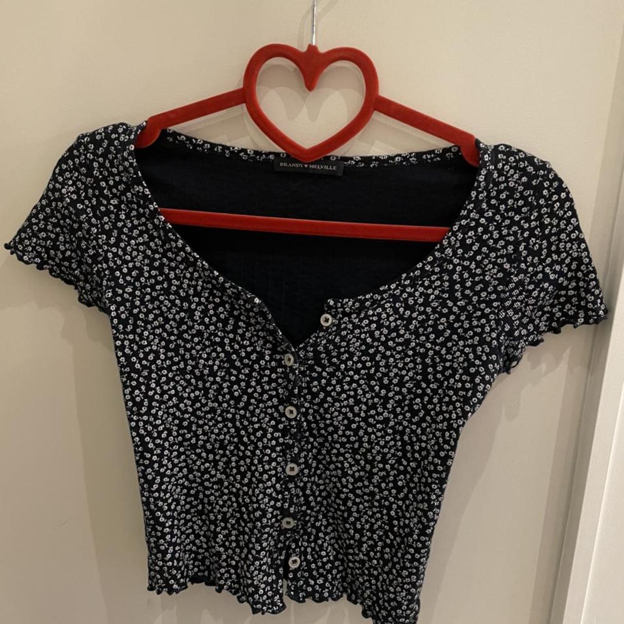  Brandy Melville floral Zelly ruffle top bundle Depop