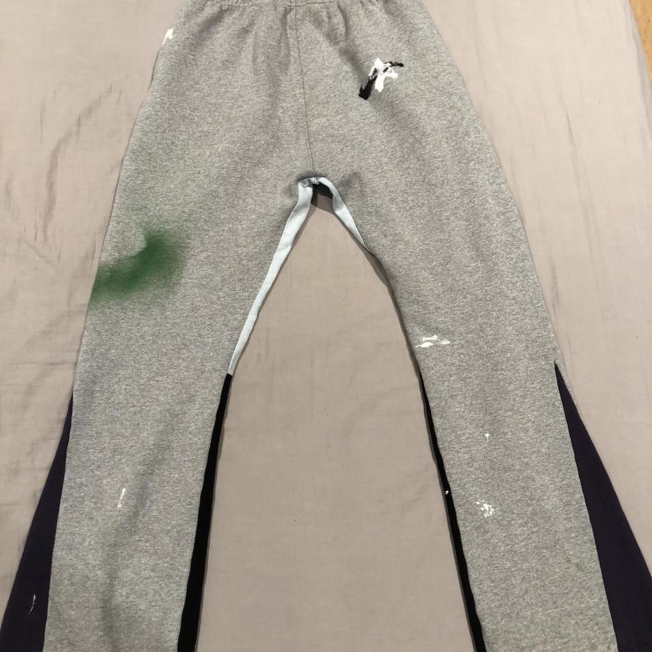 Gallery dept paint splatter grey flare sweatpants... Depop