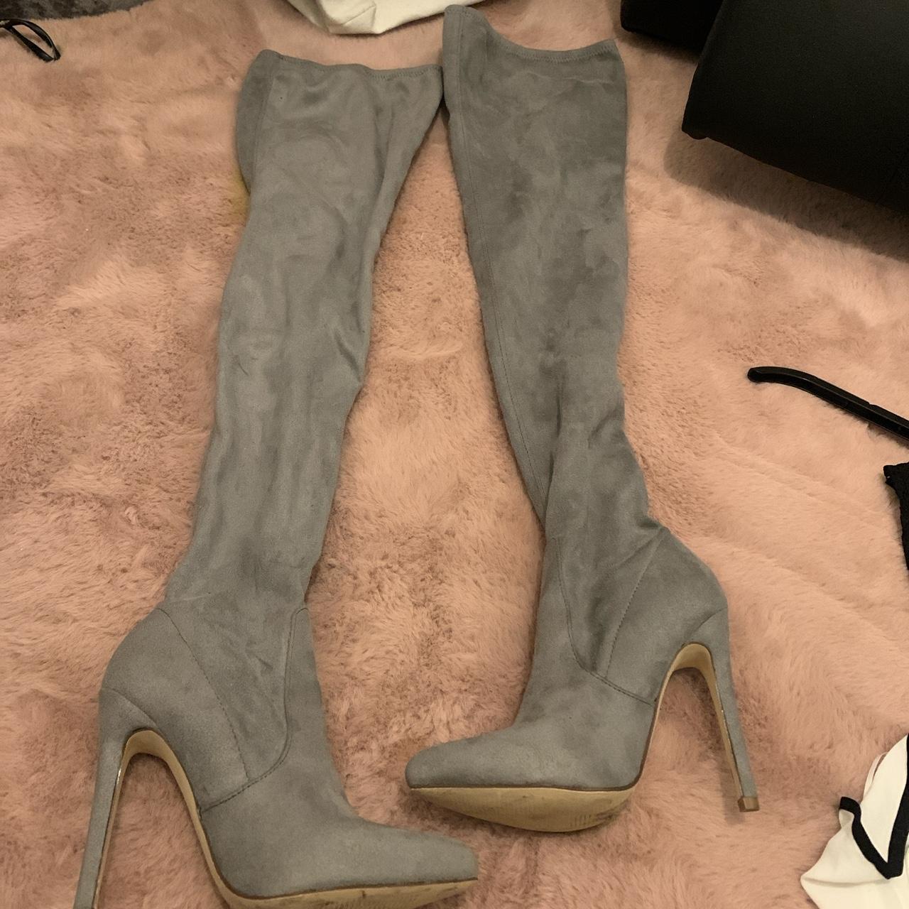 missguided-grey-knee-high-boots-worn-once-no-marks-depop