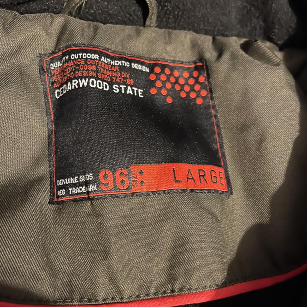 Mens large winter jacket primark khaki/black colour