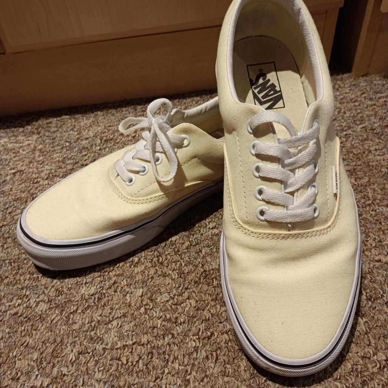 cream off white vans