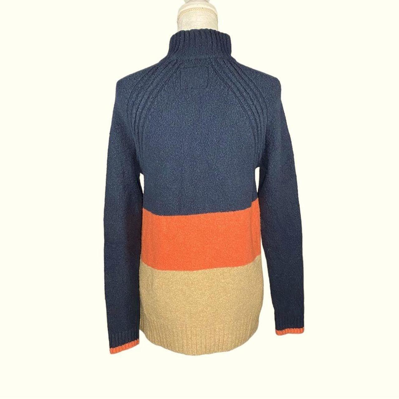 Abercrombie & Fitch Women's Blue and Orange Jumper (3)