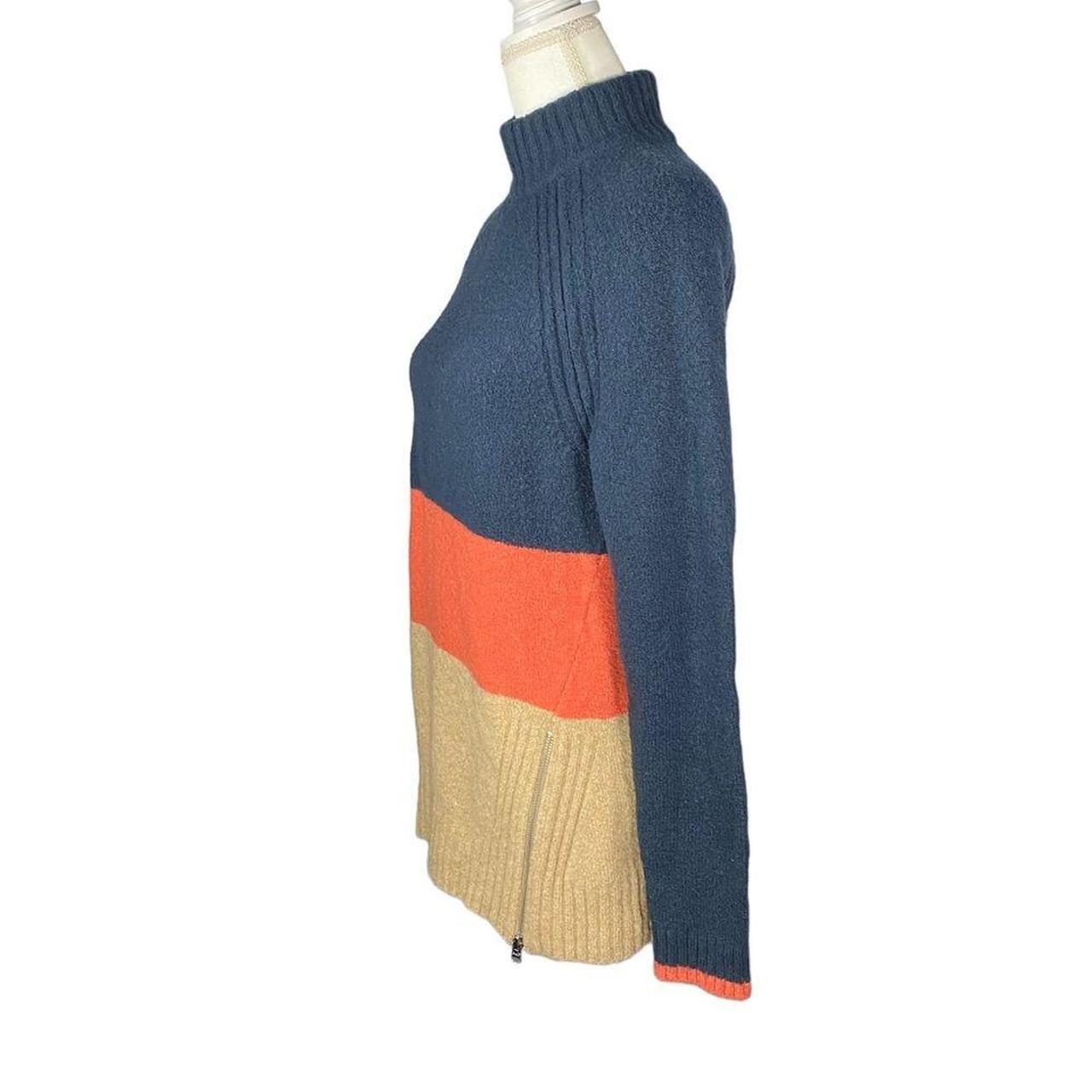 Abercrombie & Fitch Women's Blue and Orange Jumper (4)