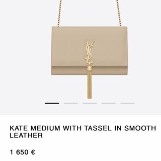 Authentic Saint Laurent Medium Kate Leather Shoulder - Depop