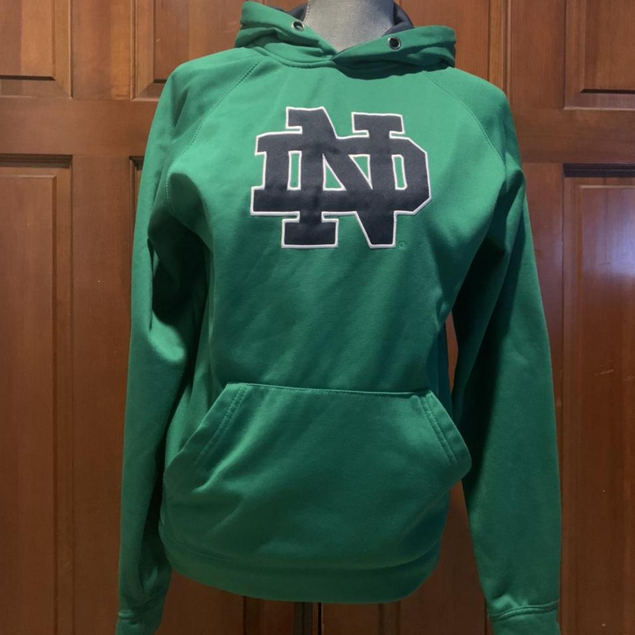 Notre Dame Fighting Irish Green Hoodie.... - Depop