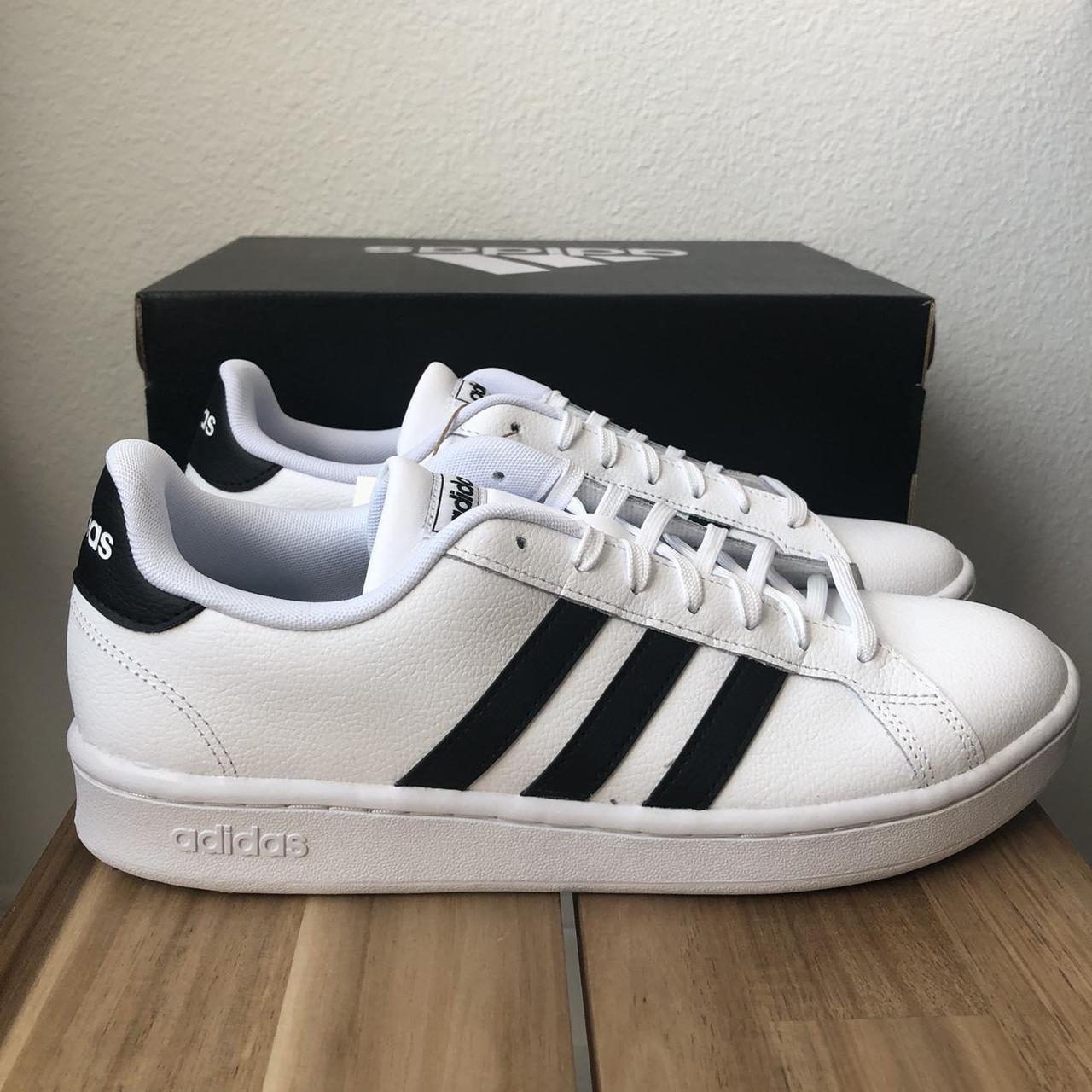 Adidas Grand Court White/Black Sneakers Classic... - Depop