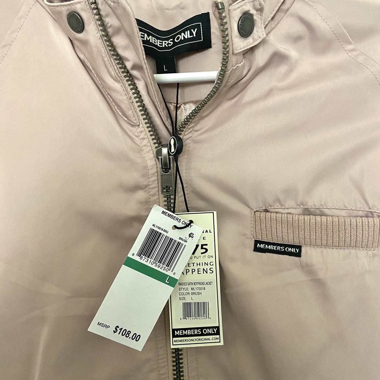 Members Only Women's Pink and Tan Jacket (3)