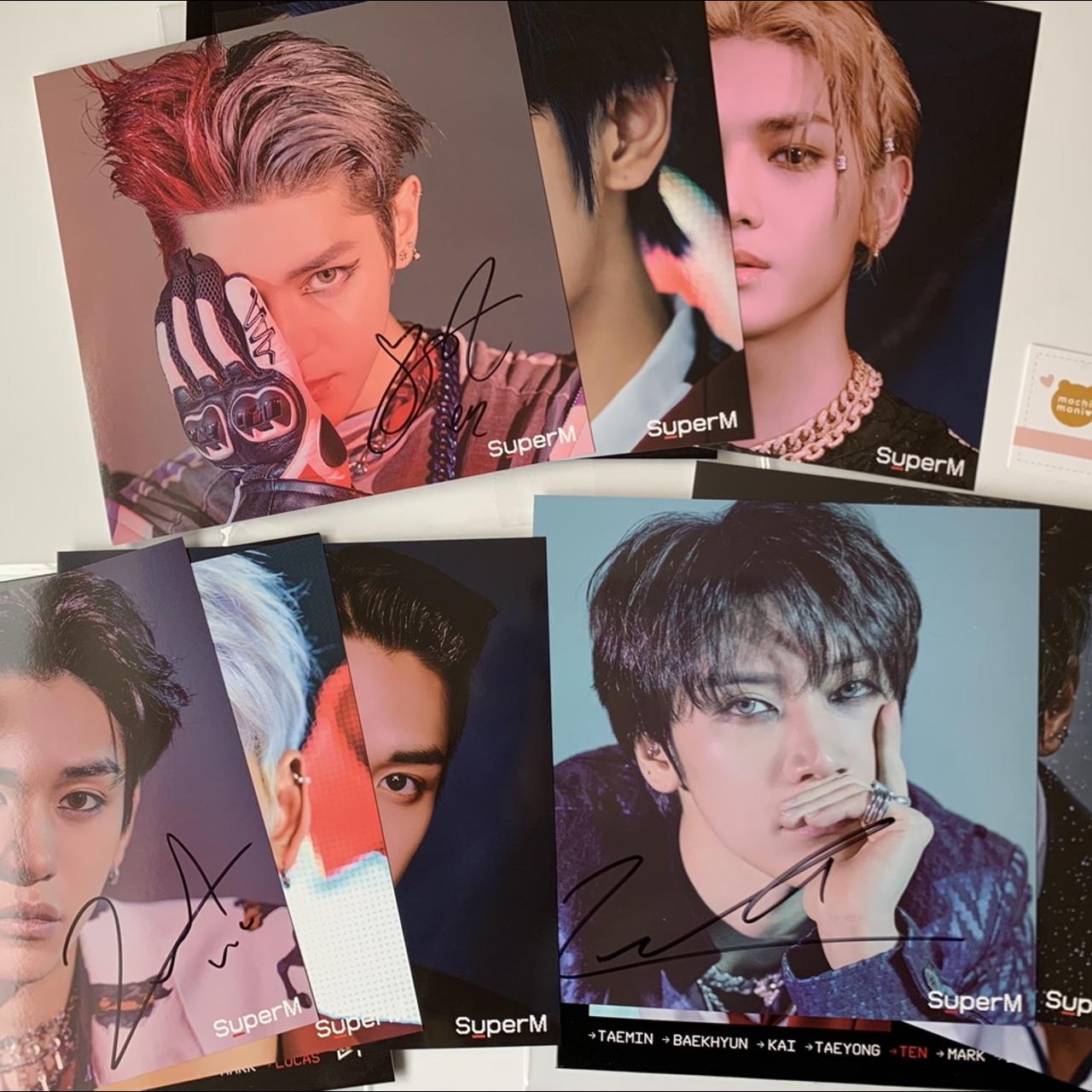 SuperM Signed LP mini posters - TAEYONG, LUCAS, | Depop