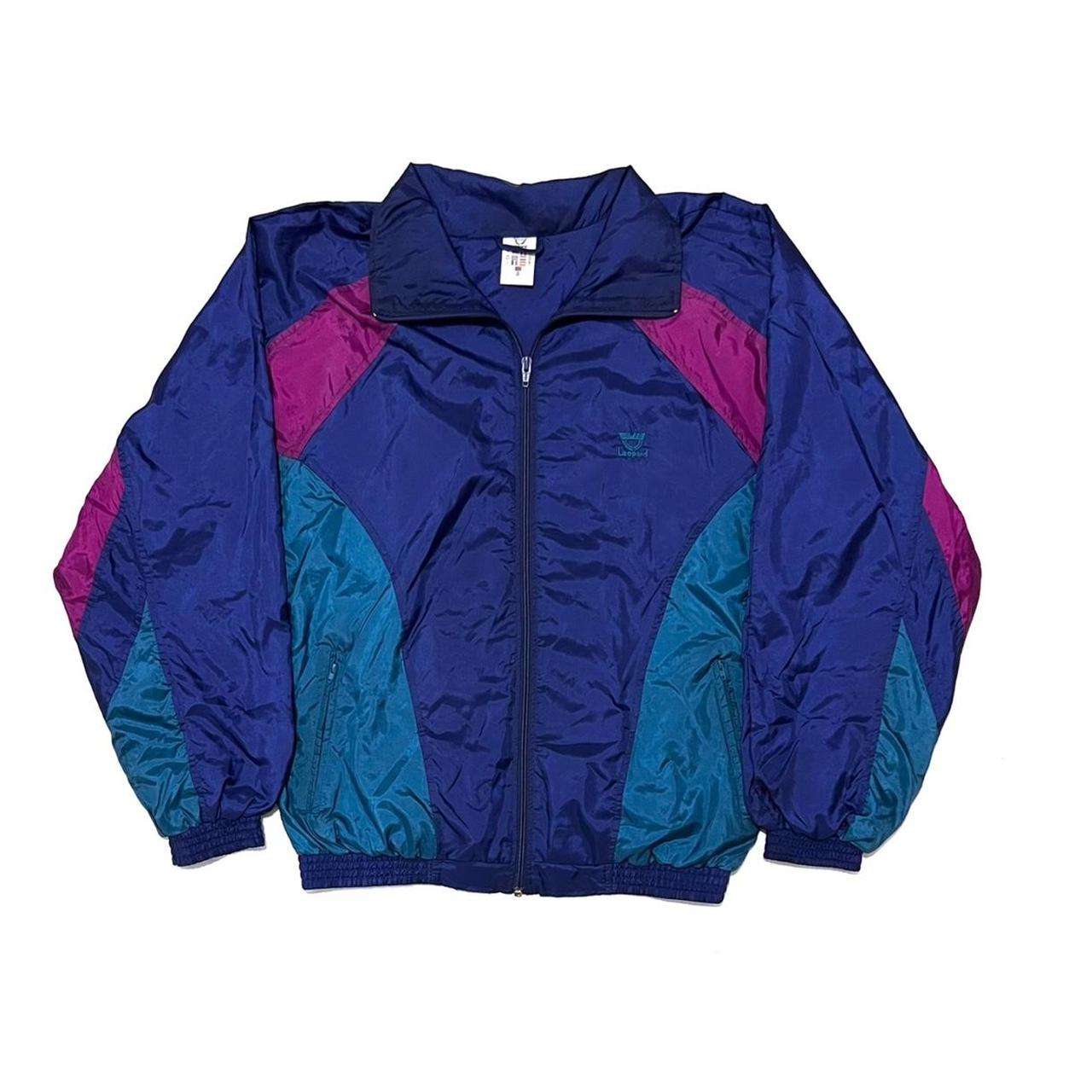 jacket leopard vintage 90s survetement Size :... - Depop
