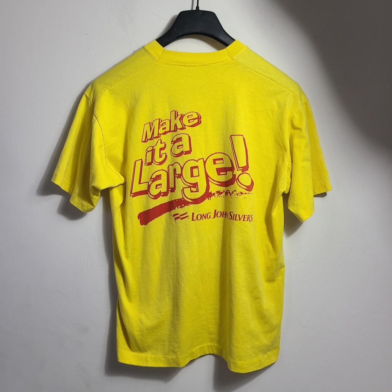 Vintage 90's Coca-Cola Long John Silvers Yellow... - Depop