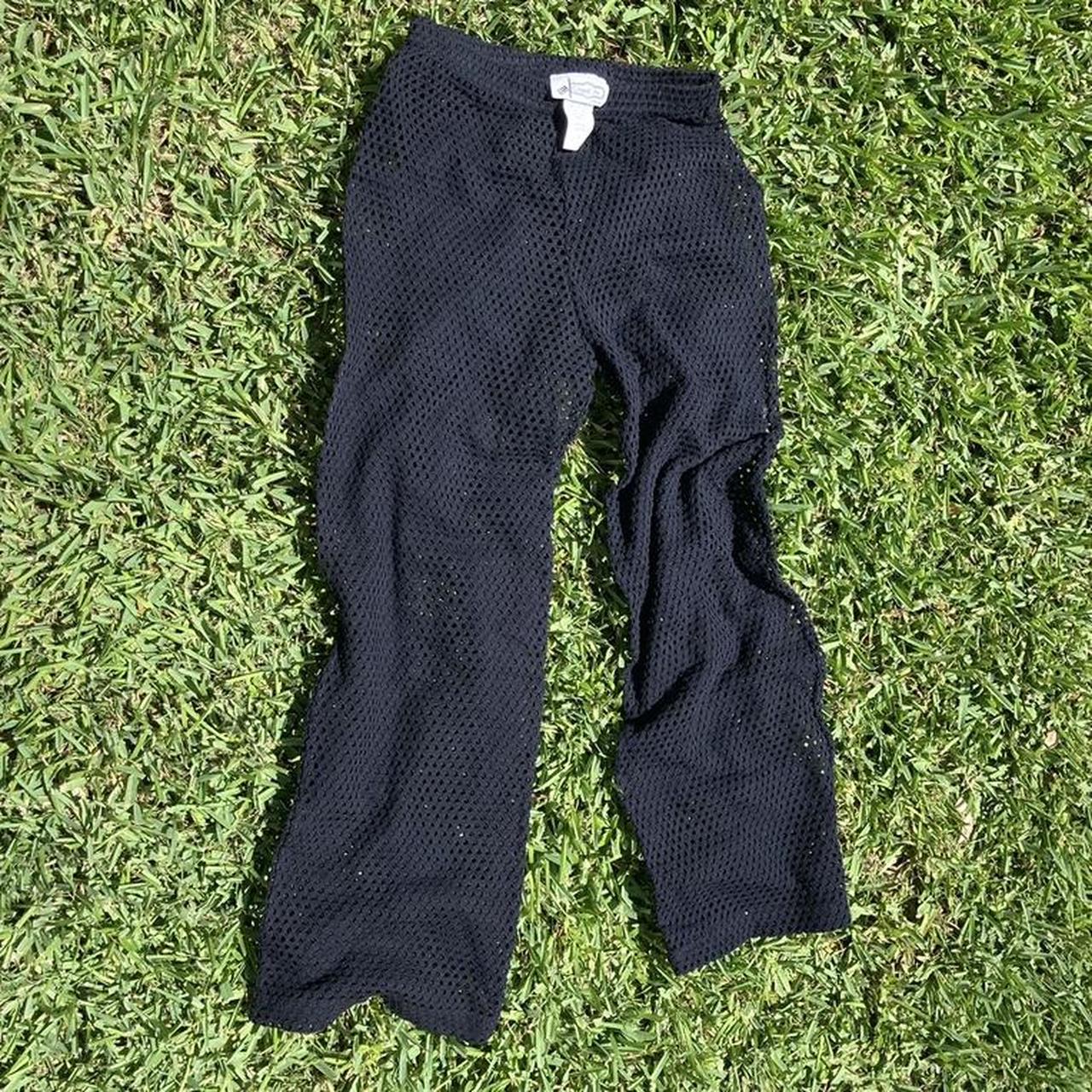high waisted #mesh pants with elastic waist. Size... - Depop