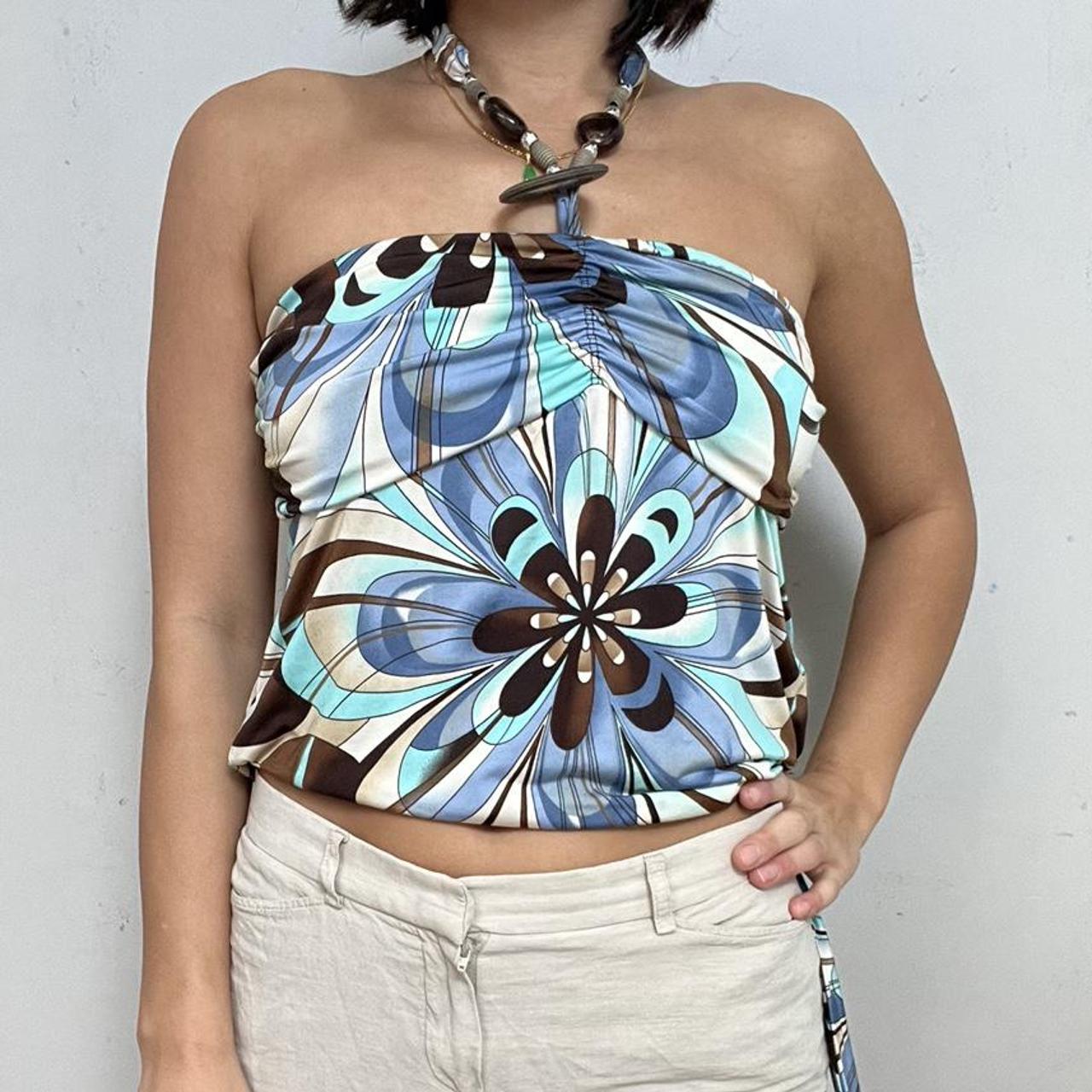 retro 70s halter top