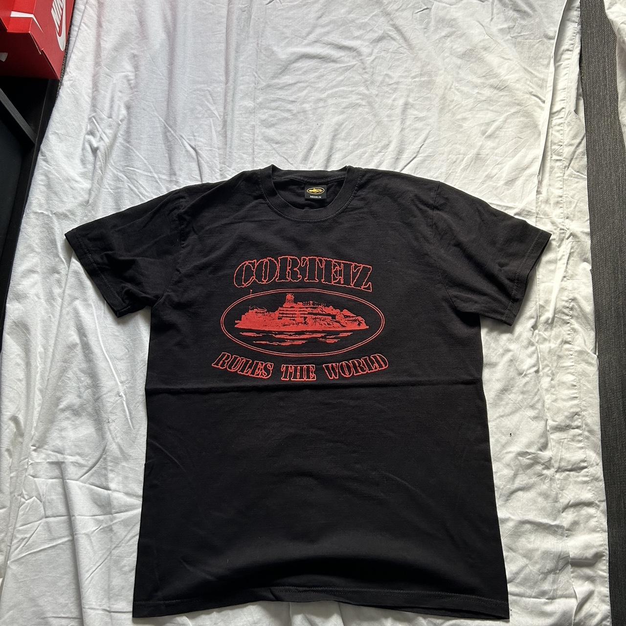 Cortiez Alcatraz black and red T-shirt Hardly worn... - Depop