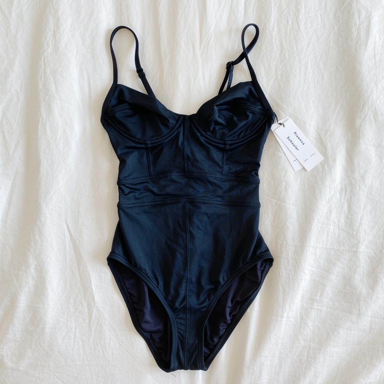 PROENZA SCHOULER BLACK ONE PIECE SWIMSUIT BRAND