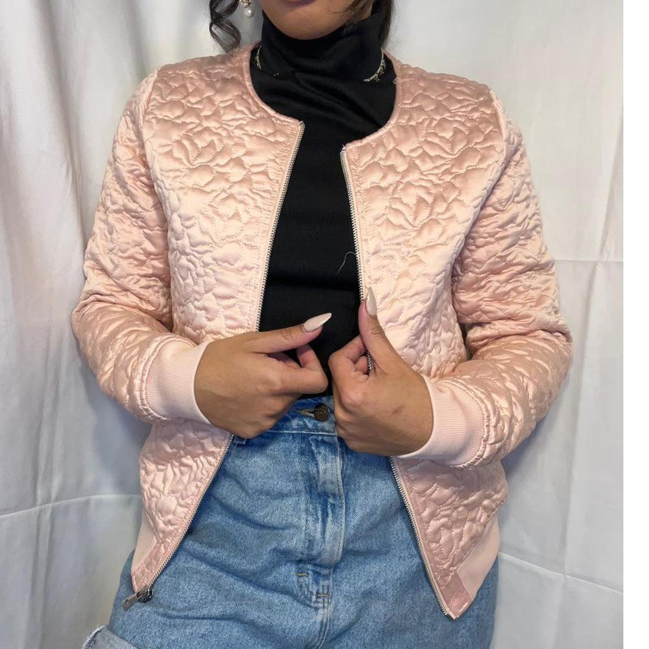Guess Women's Pink Coat Depop