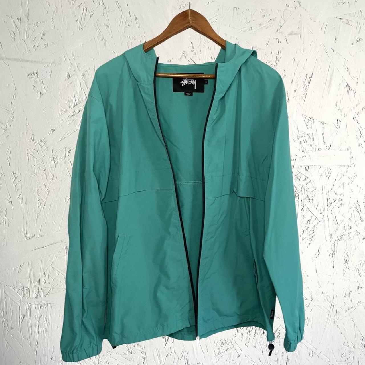 Stussy Rain Jacket - Green Nice and light rain | Depop