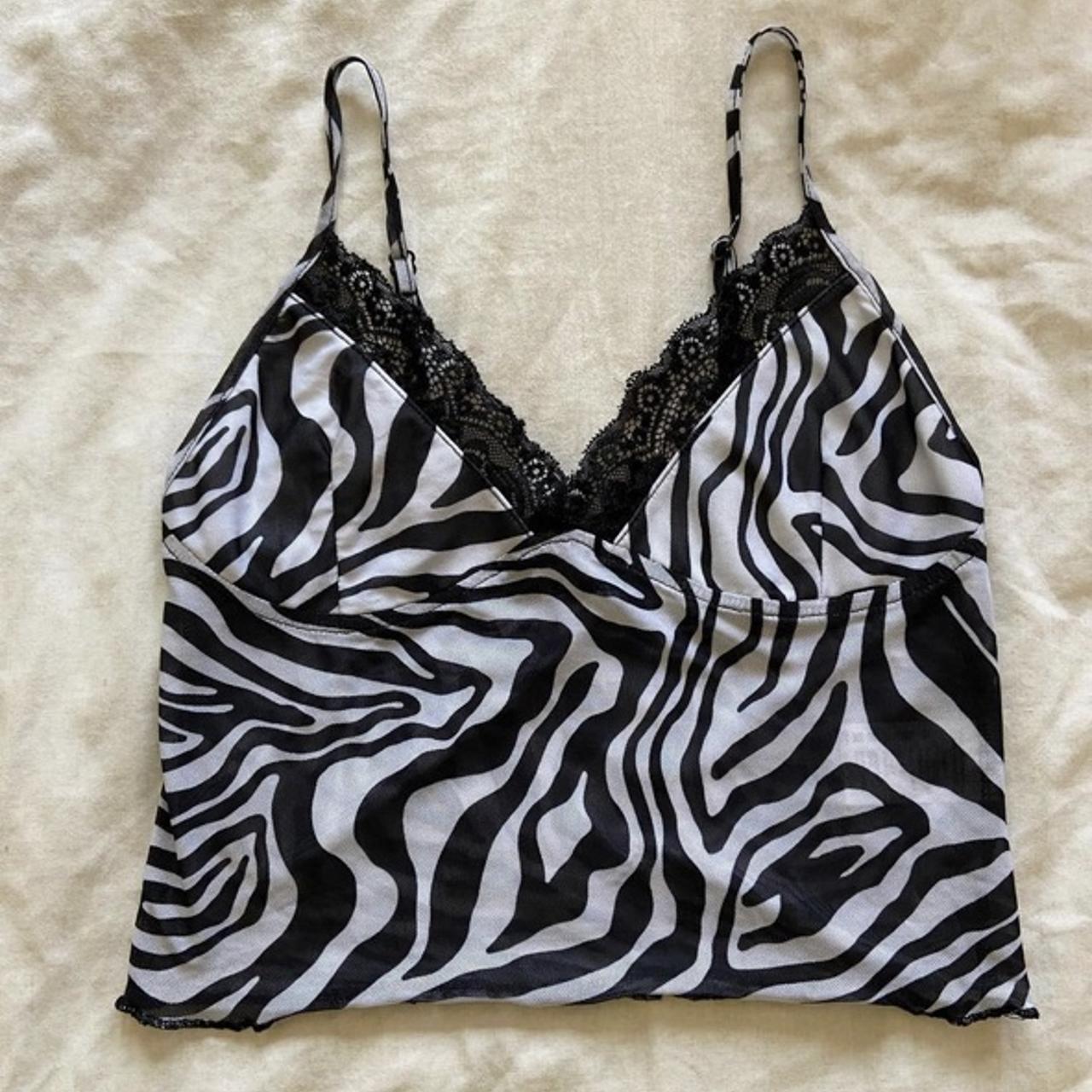 motel rocks zebra yenika tank no flaws super... - Depop