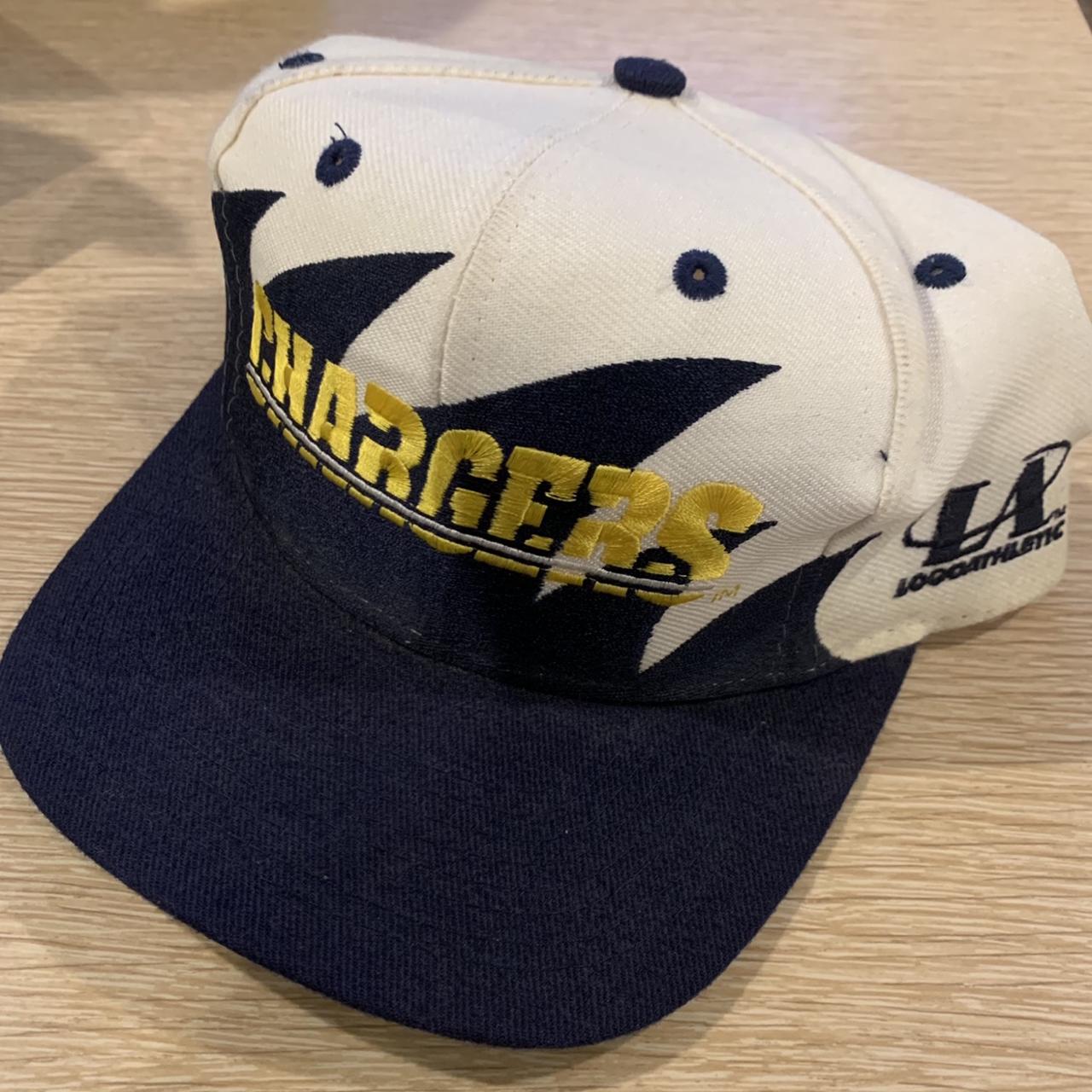 Men's White and Navy Hat