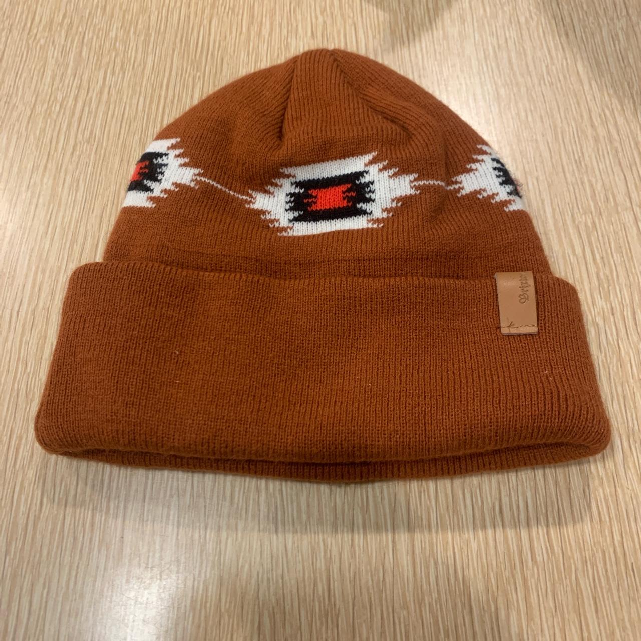 Brixton Men's Orange and Brown Hat