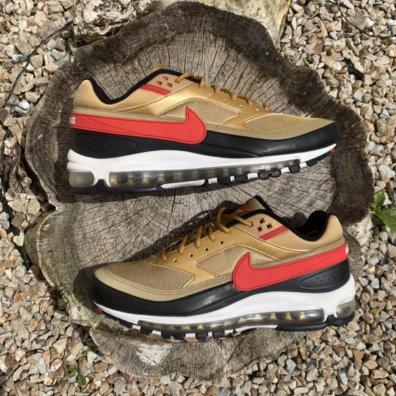 Nike Air Max BW Special Edition, Gold, Black, Red Depop