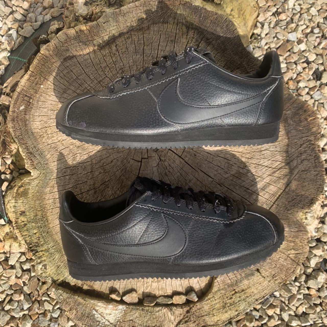 cortez nike all black