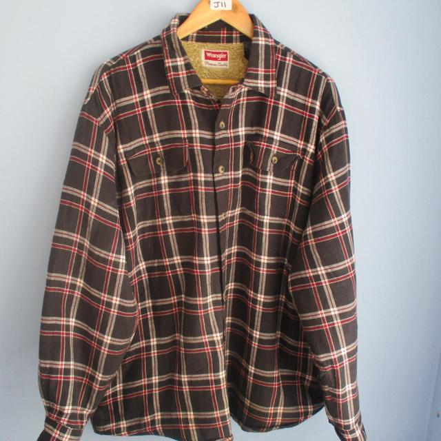 wrangler check popover jacket
