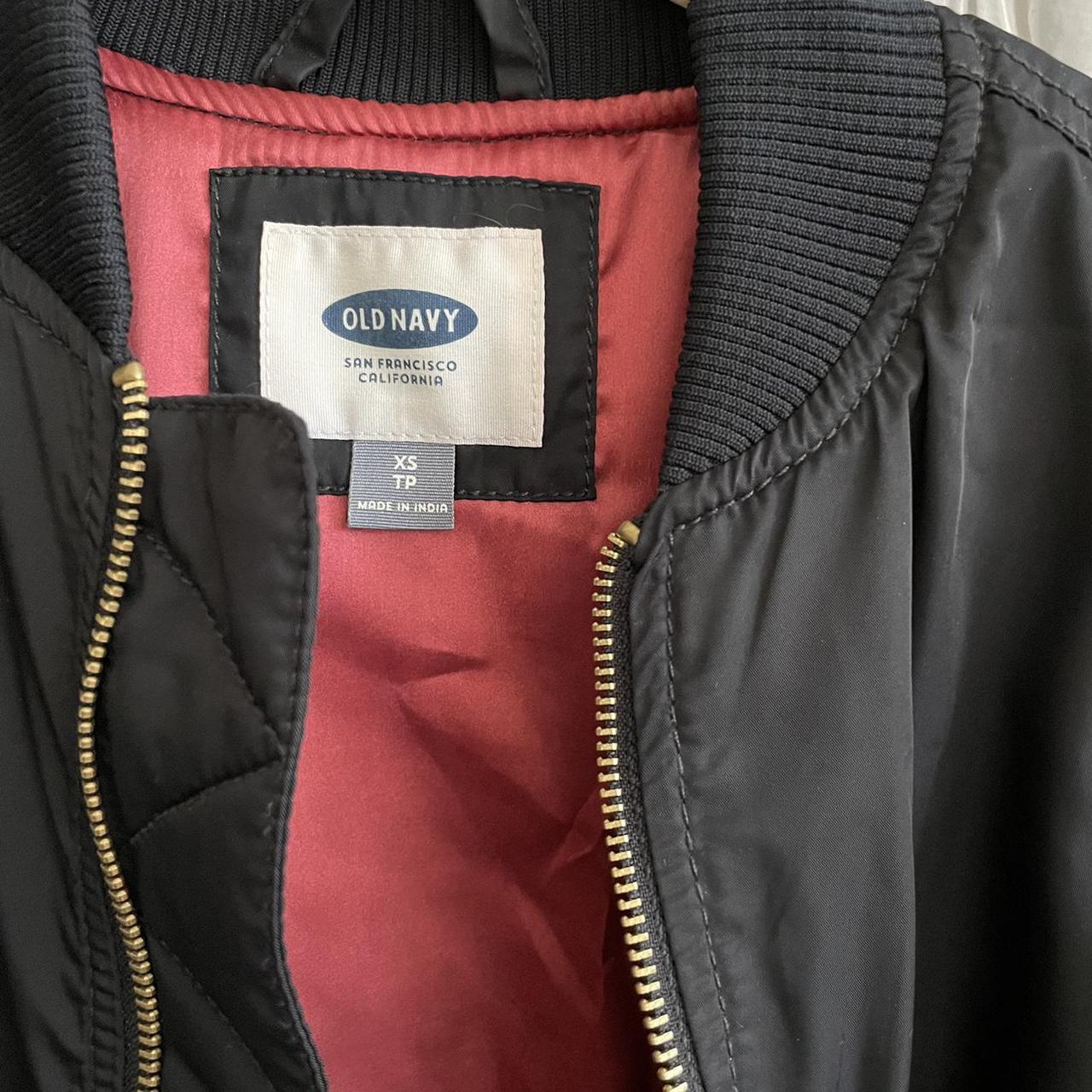 Old Navy Black Bomber Jacket. Only worn twice.... Depop