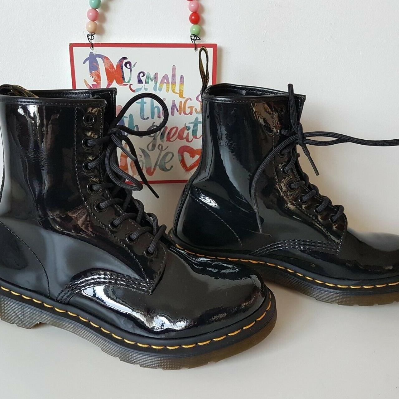 Dr Martens Patent Leather 1460 8 Eyelet Holes Ankle Depop 0311