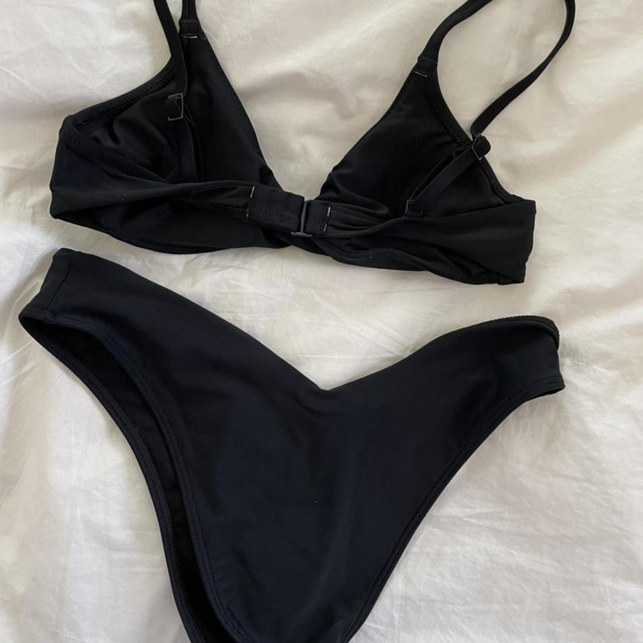 Black bikini set - never worn American eagle twist... - Depop