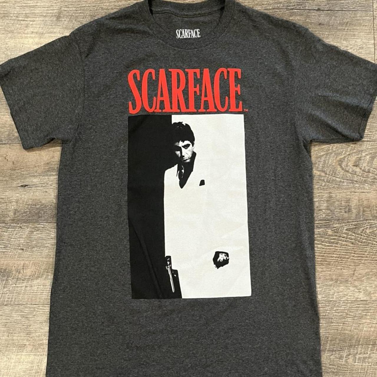 Scarface Charcoal Gray Tee Shirt Size... - Depop