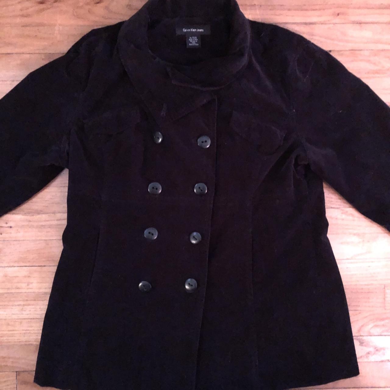 Calvin klein black clearance peacoat