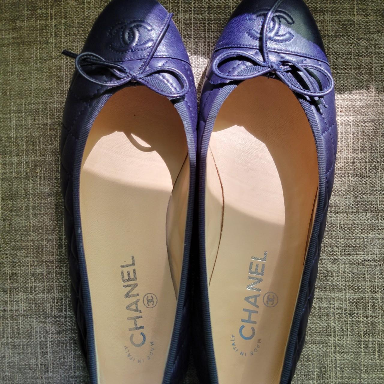 used chanel ballet flats