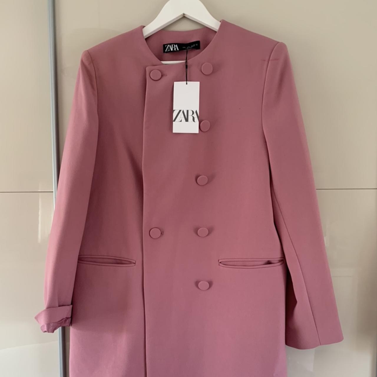 Zara pink best sale frock coat