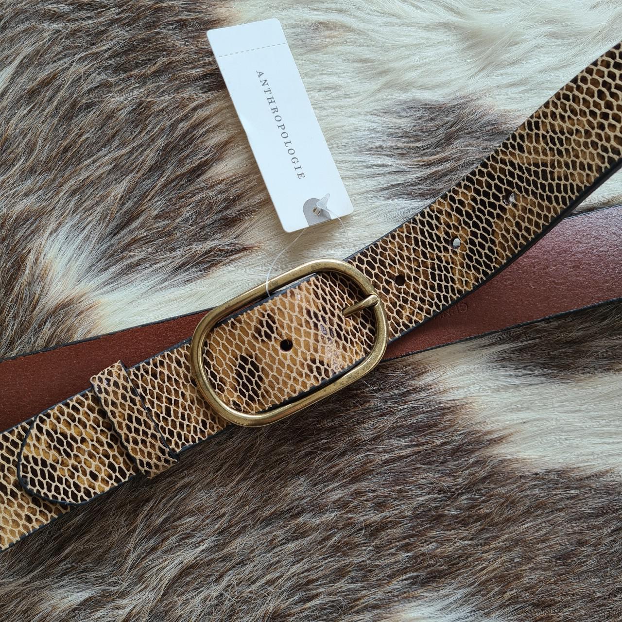 Anthropologie Women's Brown and Gold Belt (3)