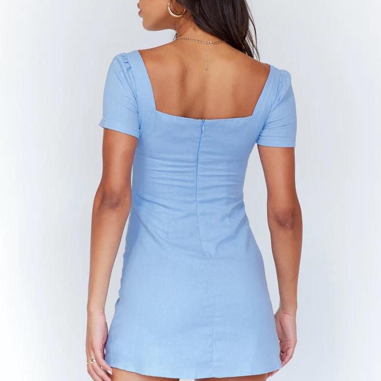 Princess Polly Women's Blue Dress Depop