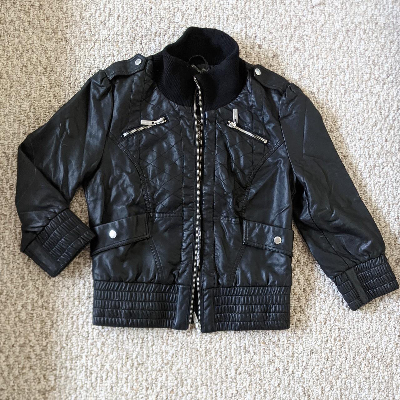 G by clearance guess leather jacket