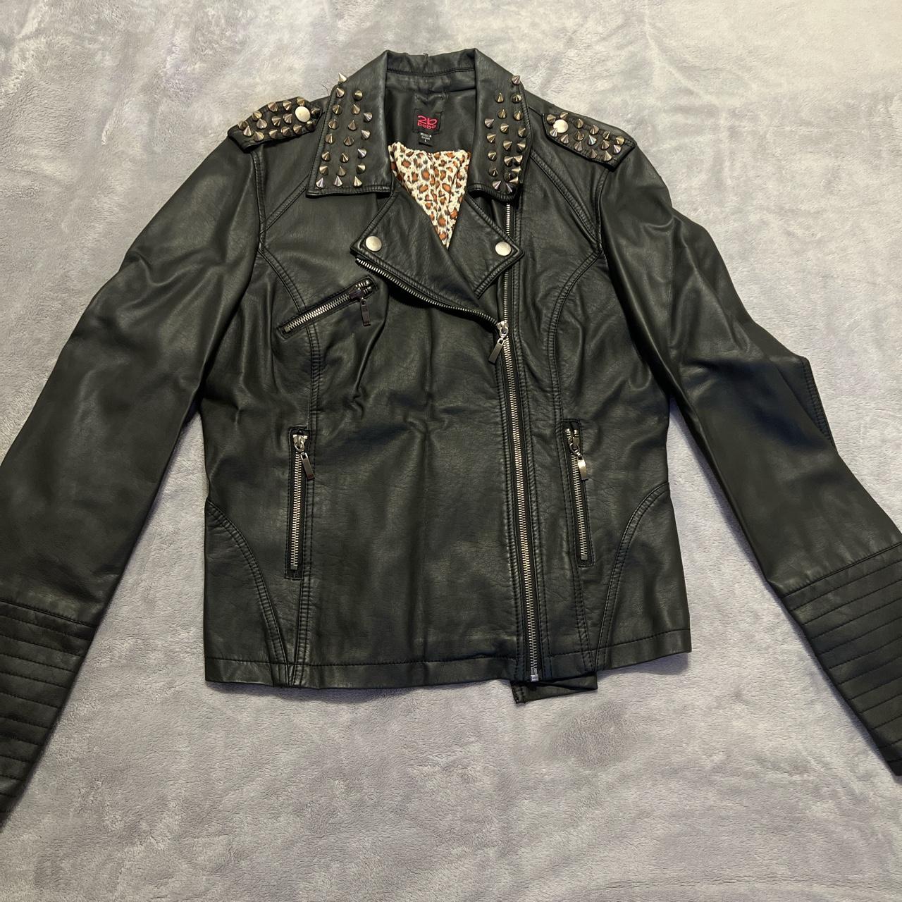 2B bebe black studded jacket. Size woman’s large.... - Depop