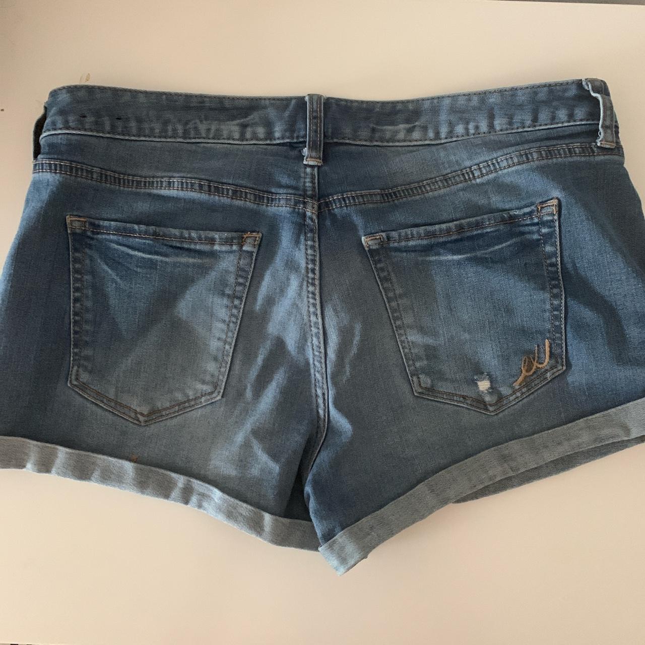 Express Women's Blue Shorts | Depop