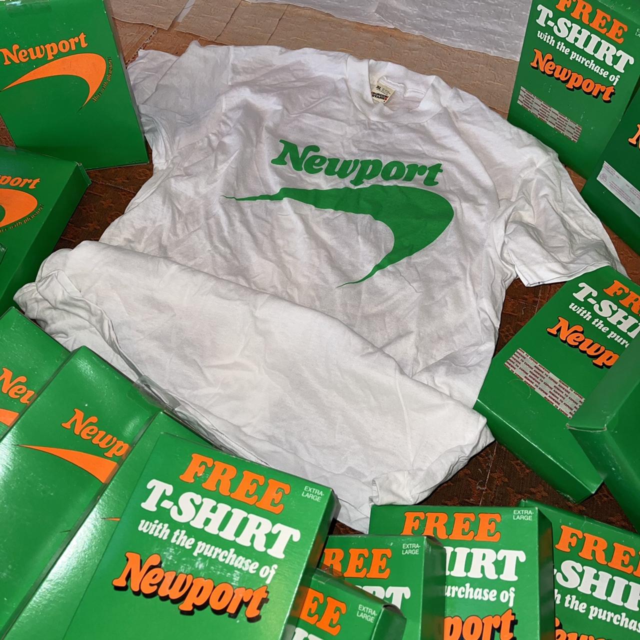 Dead stock Vintage Newport Cigarettes tees from the... - Depop