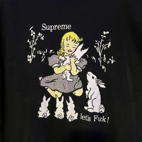 Supreme “Let's Fuck” t-shirt size xl 2 small holes... - Depop