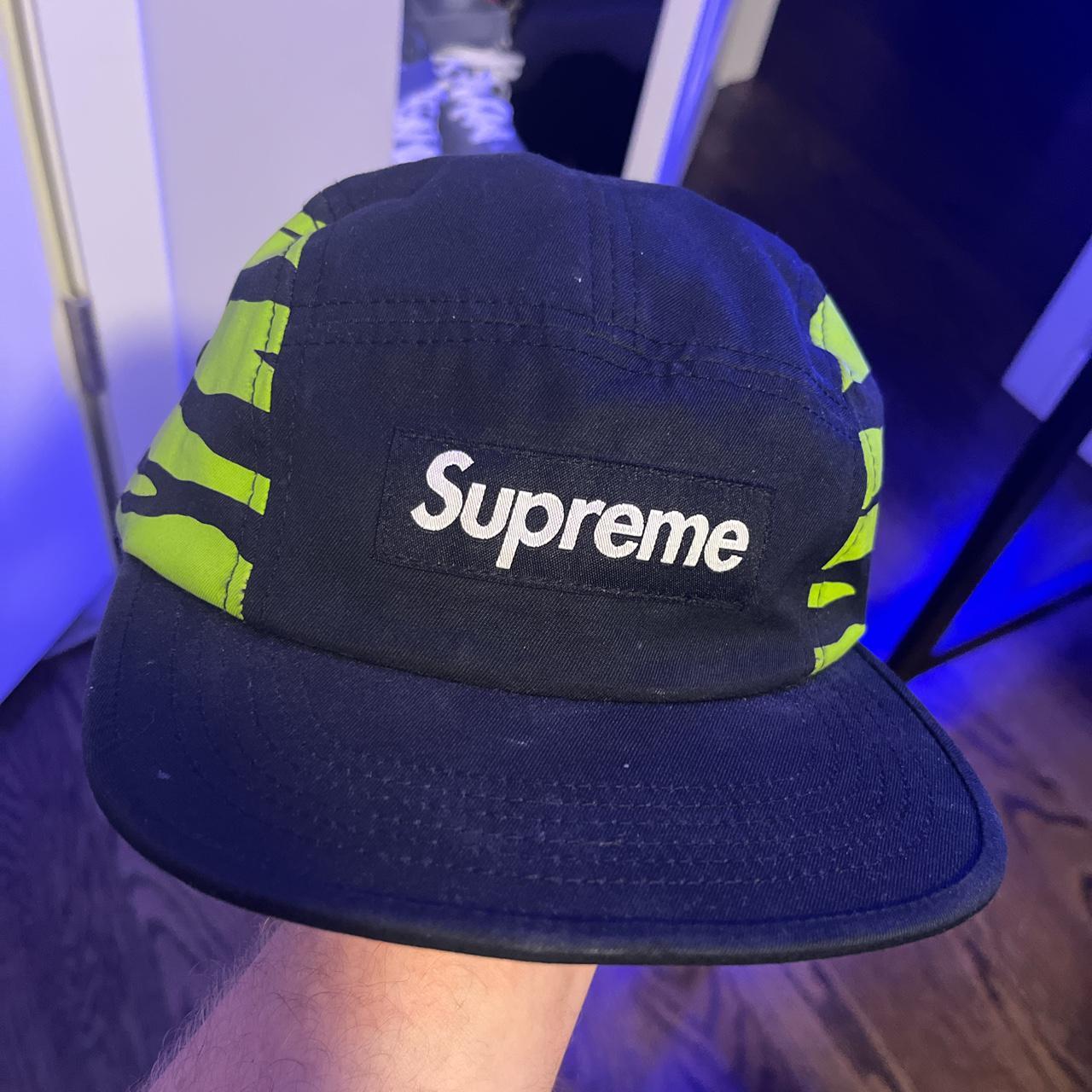 Supreme zebra camp outlet cap