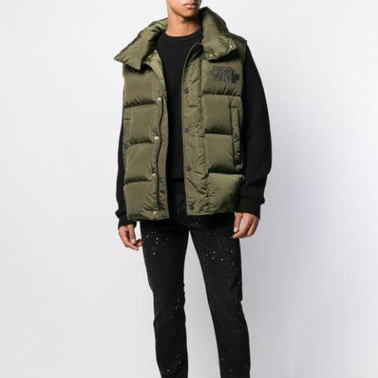 Men's authentic dsquared2 down vest paid £550 size... Depop