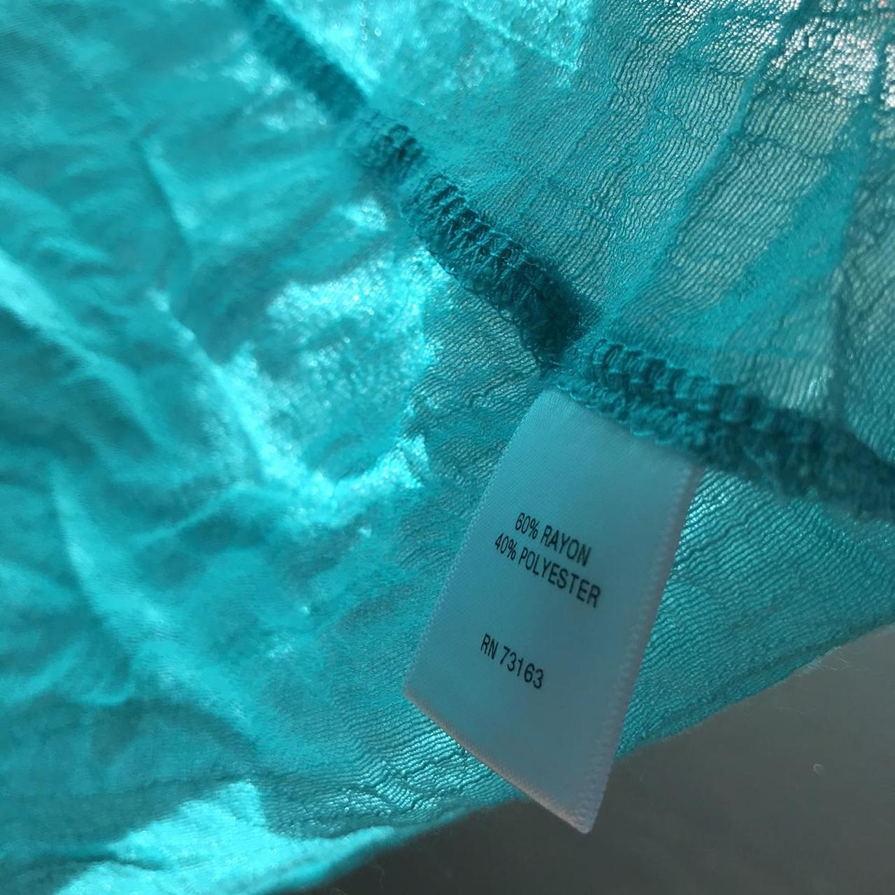 Product Image 4 - 1990s Vintage Semi Sheer Turquoise